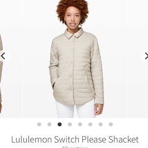 GREY Silverstone Lululemon Switch Please Reversible Jacket